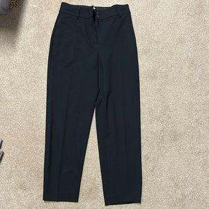 High Waisted Cropped Straight Leg Dress Pants